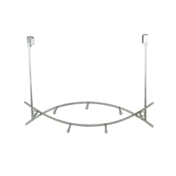 OSAA0281 Chrome Metal Over The Door Hooks for Clothes Hanger