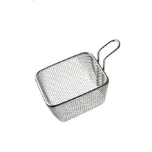 OSK0529 Chips Mini Fry Baskets Stainless Steel Fryer Basket Strainer Serving